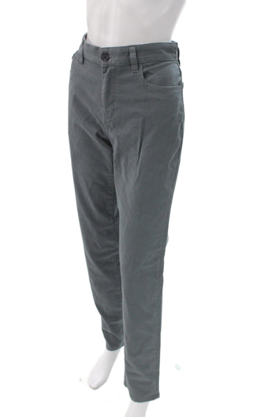 Vince Mens Chino Pants Gray Cotton Button Casual Size 30
