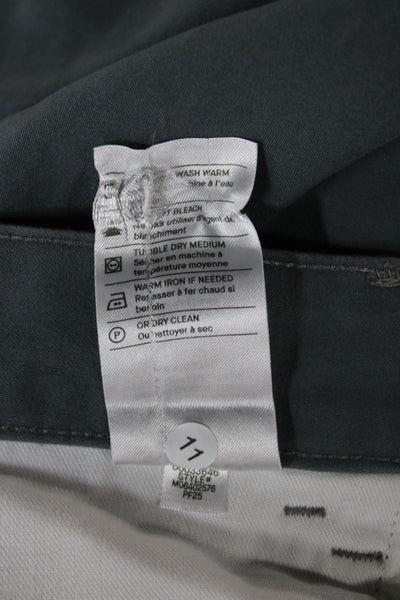 Vince Mens Chino Pants Gray Cotton Button Casual Size 30