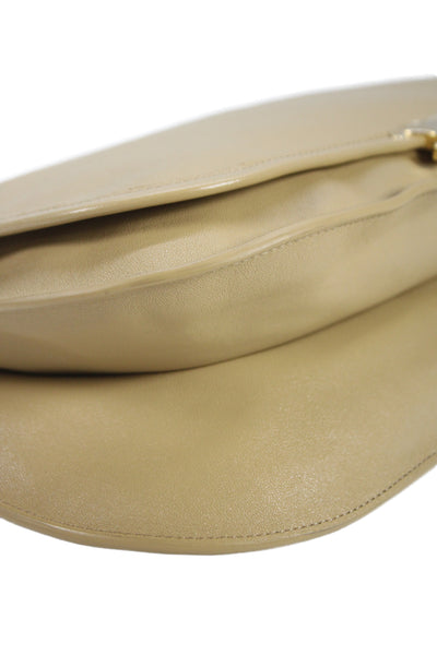 Celine Womens 2025 Lambskin Triomphe Soft Besace Messenger Handbag Brown