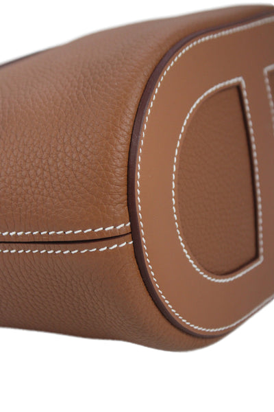 Hermes Womens 2024 Clemence & Swift In The Loop 18 Bucket Handbag Brown