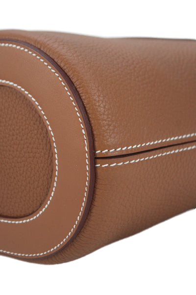 Hermes Womens 2024 Clemence & Swift In The Loop 18 Bucket Handbag Brown