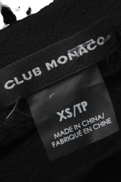 Club Monaco Women Black Mock Neck Sleeveless Tank Size XS