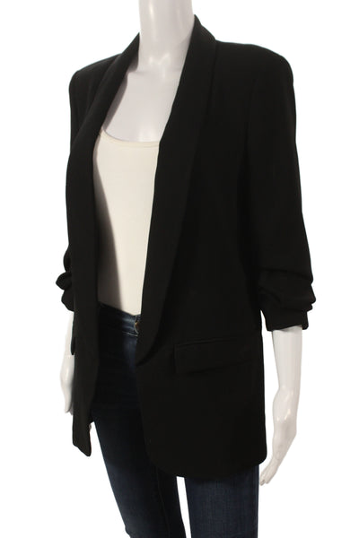 Zara Woman Women Black Basic Jacket Polyester Long Sleeve Size S