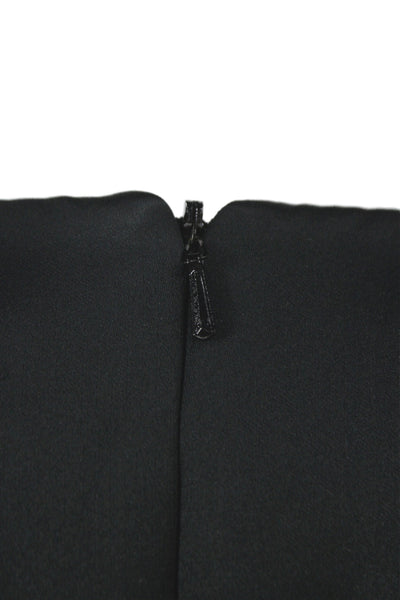Dice Kayek Womens Black Fit & Flare Dress Short Sleeve Round Neck Size 38