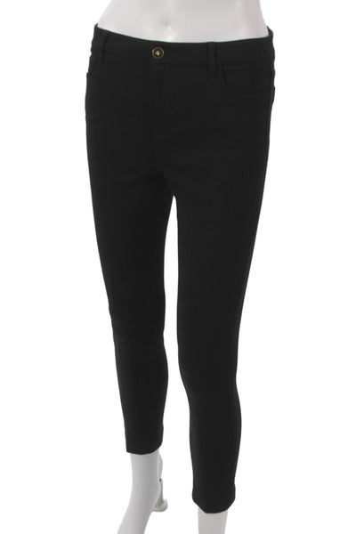 Vince Womens Ankle Black Viscose Pants Button Closure Size 6