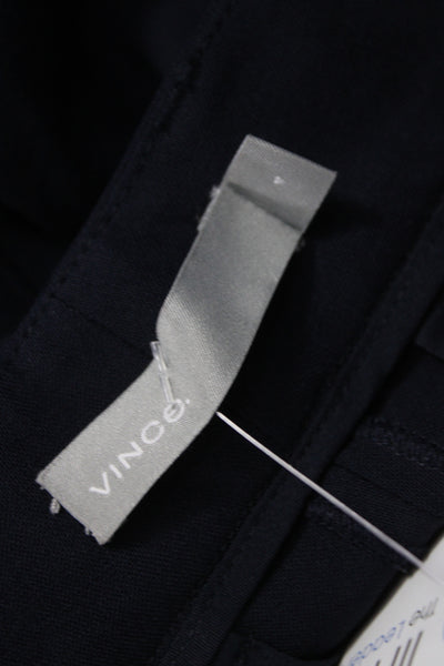 Vince Womens Dress Pants Black 96% Wool Zip Inseam 28 Size 4