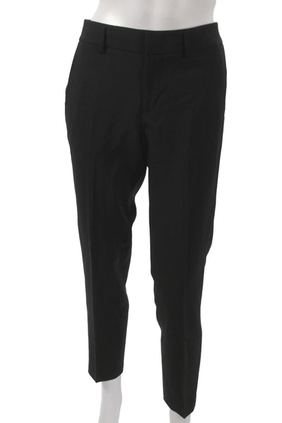 Vince Women Dress Pants Black Solid Button Closure Size 4
