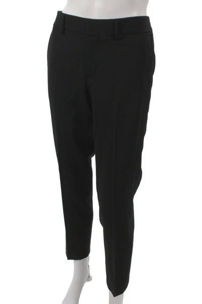 Vince Women Dress Pants Black Solid Button Closure Size 4