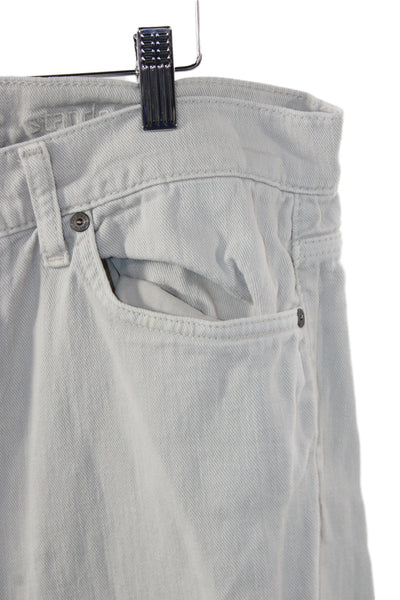 7 For All Mankind Mens Straight Beige Cotton Jeans Size 33