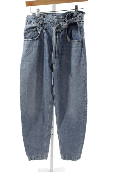 Agolde Womens Paperbag High Rise Blue Jeans Size 25