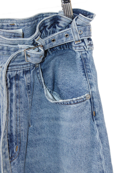 Agolde Womens Paperbag High Rise Blue Jeans Size 25