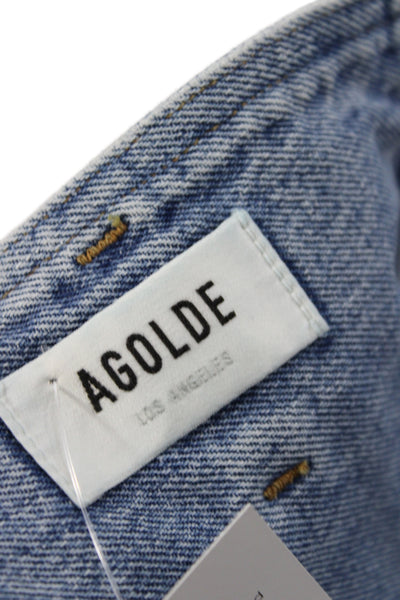 Agolde Womens Paperbag High Rise Blue Jeans Size 25