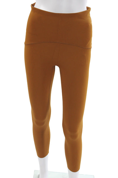 Spanx Women Compression Leggings Brown Athleisure Size M