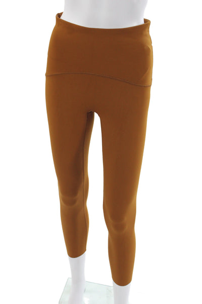 Spanx Women Compression Leggings Brown Athleisure Size M