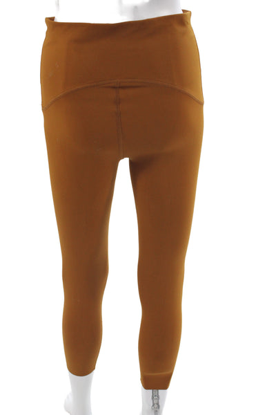 Spanx Women Compression Leggings Brown Athleisure Size M