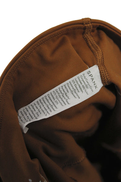 Spanx Women Compression Leggings Brown Athleisure Size M