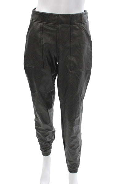 Spanx Womens Black Jogger Pants Pull On Size M