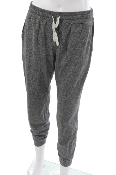 Vuori Women Jogger Pants Flecked Gray Drawstring Polyester Size M