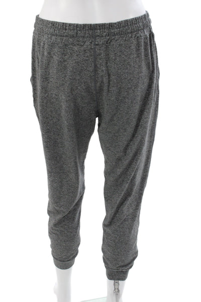 Vuori Women Jogger Pants Flecked Gray Drawstring Polyester Size M
