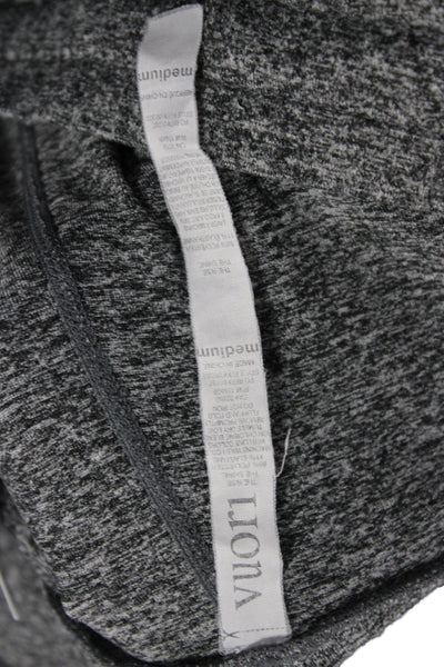 Vuori Women Jogger Pants Flecked Gray Drawstring Polyester Size M