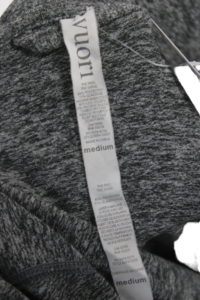 Vuori Women Full Zip High Neck Hoodie Gray Athleisure Size S