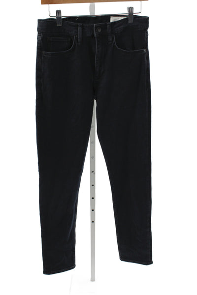 Rag & Bone Mens Slim Black Jeans Button Fly 32in Inseam Cotton Size 29