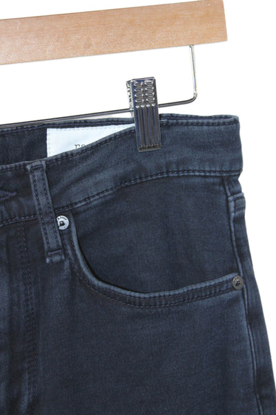 Rag & Bone Mens Slim Black Jeans Button Fly 32in Inseam Cotton Size 29