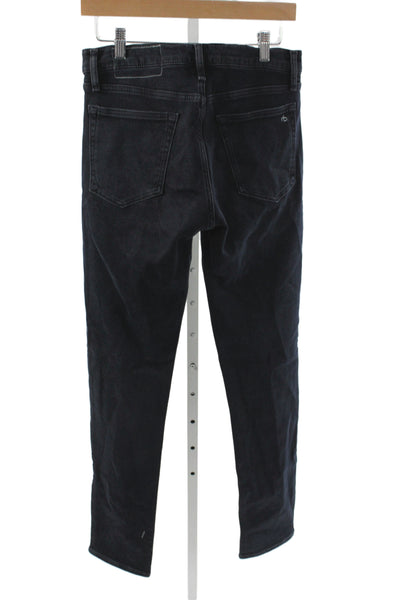 Rag & Bone Mens Slim Black Jeans Button Fly 32in Inseam Cotton Size 29