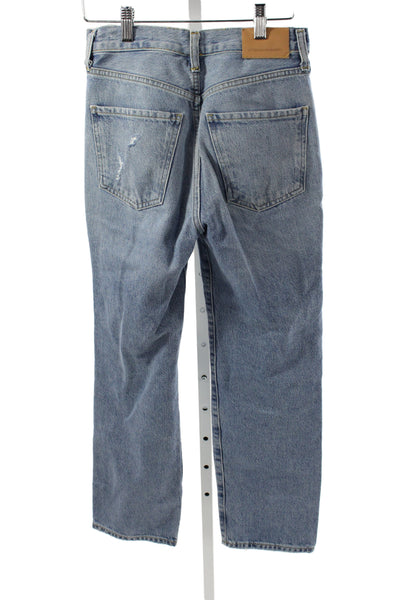 Citizens of Humanity Women Straight Jeans Blue High Rise Cotton Size 23