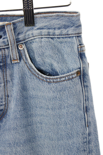Levi Strauss & Co Women Cropped Blue Jeans Mid Rise Size 24