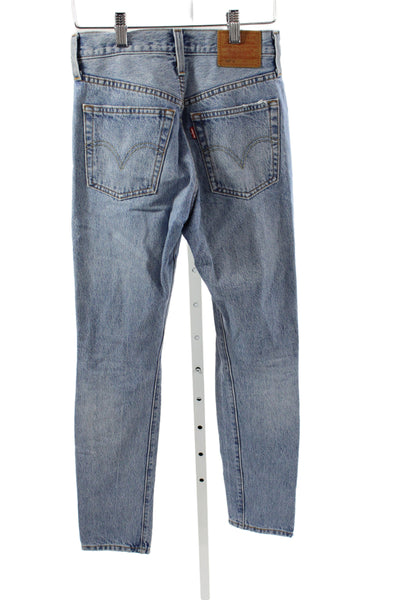 Levi Strauss & Co Women High Rise Straight Jeans Blue Size 23