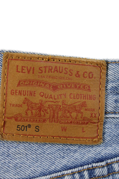 Levi Strauss & Co Women High Rise Straight Jeans Blue Size 23