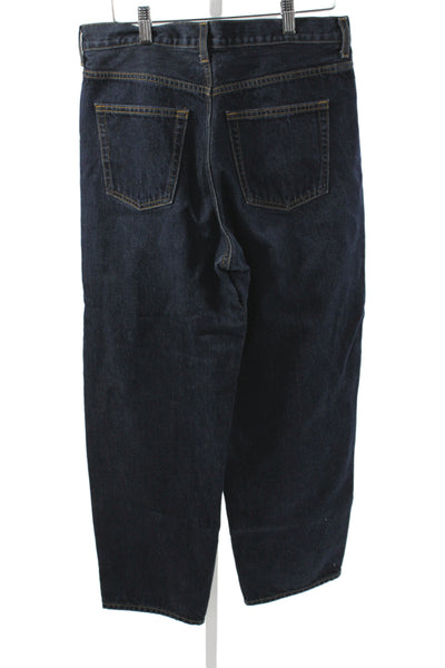 COS Mens Straight Jeans Blue Cotton High Rise Button Inseam 28 Size 29