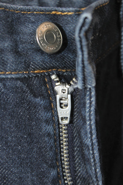 COS Mens Straight Jeans Blue Cotton High Rise Button Inseam 28 Size 29