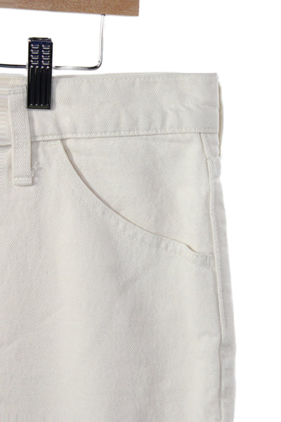 J Crew Women Ivory Straight Carpenter Jeans High Rise Tall Size 29