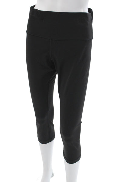 Lululemon Womens Black Capri Leggings Athleisure Pull On Size 10