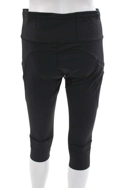 Lululemon Womens Black Capri Leggings Nylon Athleisure Size 10