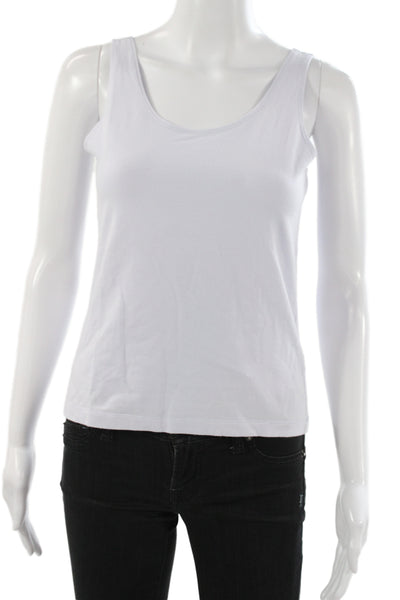 Leggiadro Womens Camisole Black Scoop Neck Sleeveless 90% Cotton Size L