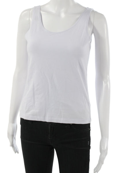 Leggiadro Womens Camisole Black Scoop Neck Sleeveless 90% Cotton Size L
