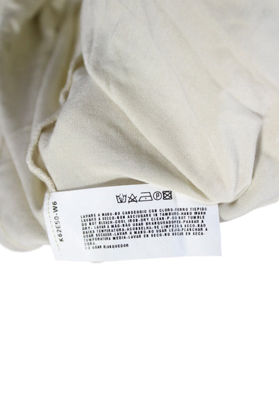 Armani Collezioni Women Beige Basic Scoop Neck Tank Size 42