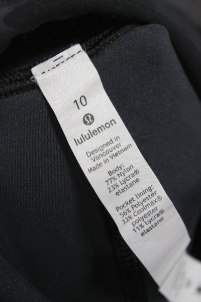 Lululemon Women Black Camo Capri Leggings Size 10