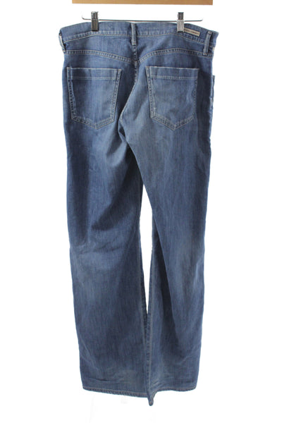 Citizens of Humanity Womens  Blue Straight Jeans Mid Rise 33in Size 29
