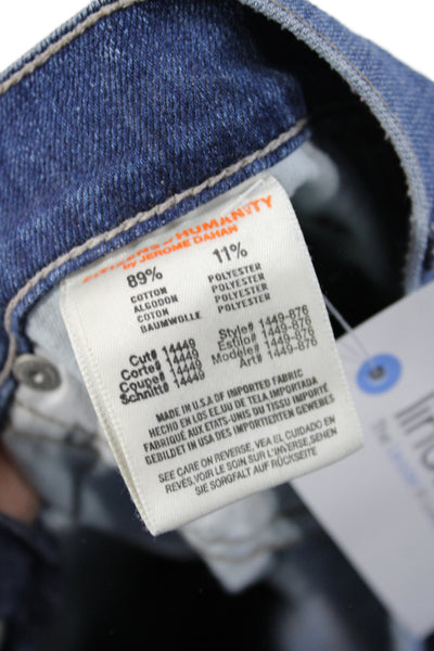 Citizens of Humanity Womens  Blue Straight Jeans Mid Rise 33in Size 29