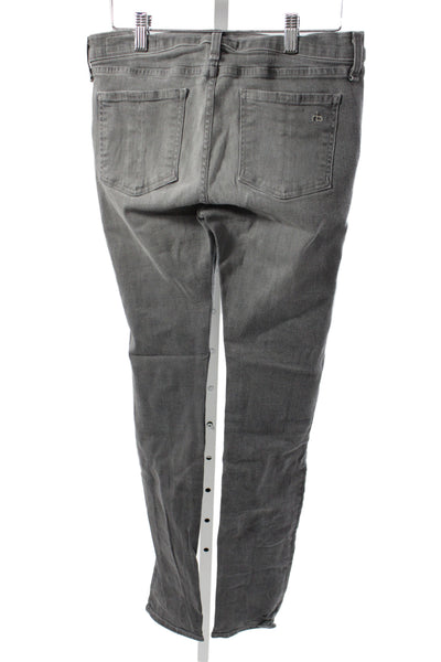 Rag & Bone Jean Women Skinny Gray Cotton Low Rise Jeans Size 29