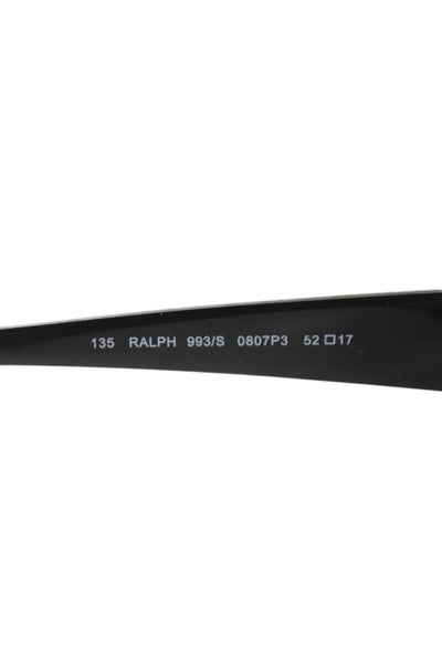 Ralph Ralph Lauren Womens Oval Sunglasses Black Size 52-17 135mm