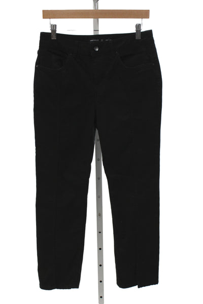 Karen Millen Women Black Straight Jeans Mid Rise Inseam 27 Size 8