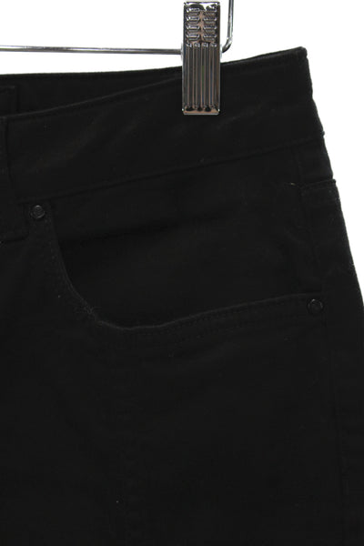 Karen Millen Women Black Straight Jeans Mid Rise Inseam 27 Size 8