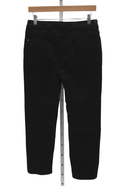 Karen Millen Women Black Straight Jeans Mid Rise Inseam 27 Size 8