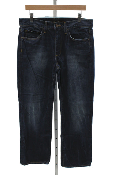 Joes Mens Blue Straight Cotton Jeans Mid Rise Inseam 29 Size 32