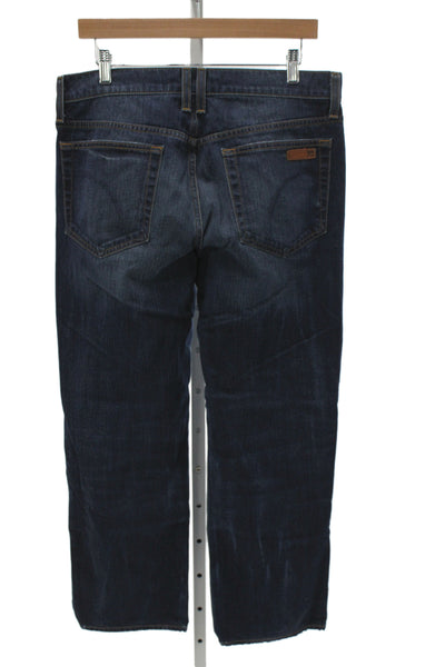 Joes Mens Blue Straight Cotton Jeans Mid Rise Inseam 29 Size 32